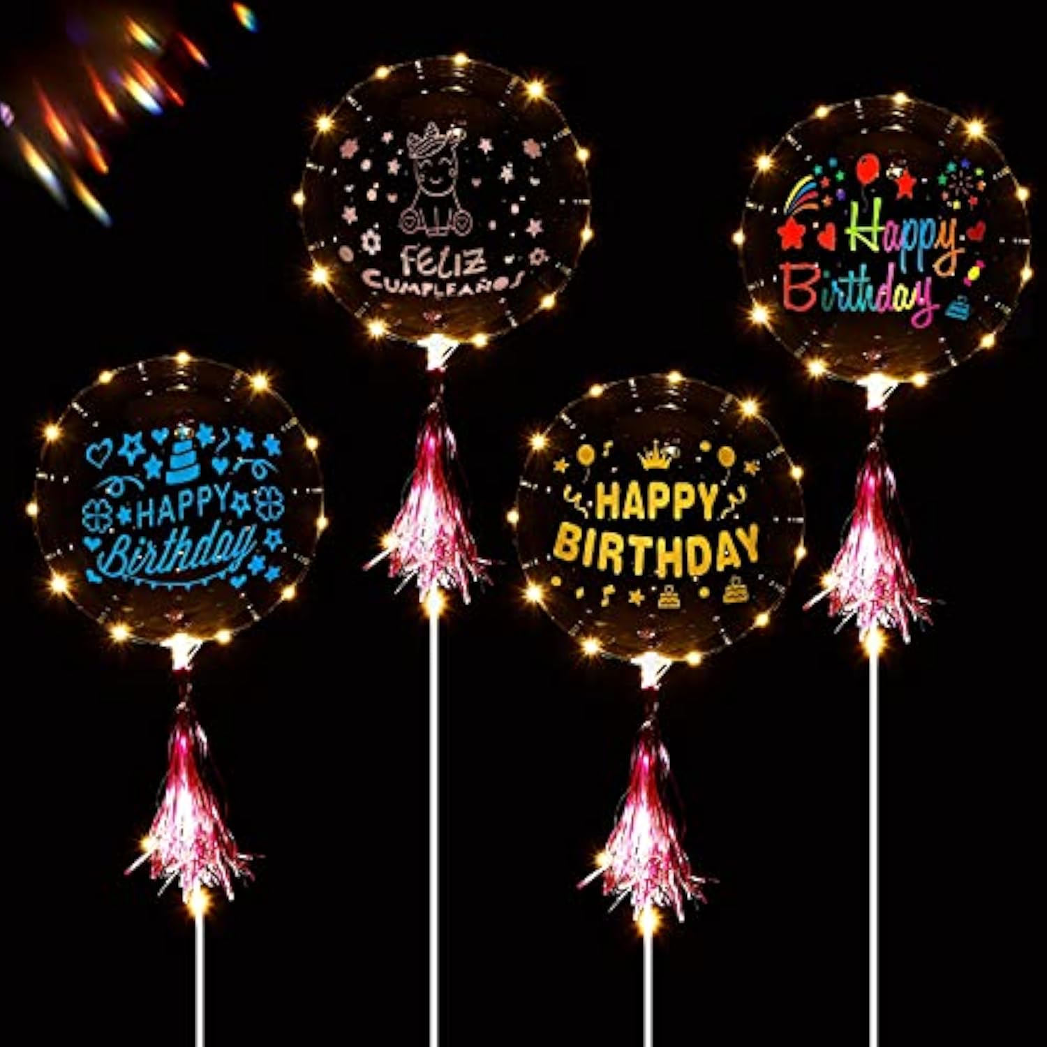 36 Pieces Clear Balloons Diy Transparent Balloons With Birthday Sticke