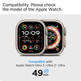 Spigen EZ Fit Tempered Glass Screen Protector for Apple Watch Ultra 2, Apple Watch Ultra (49mm) - 2 Pack