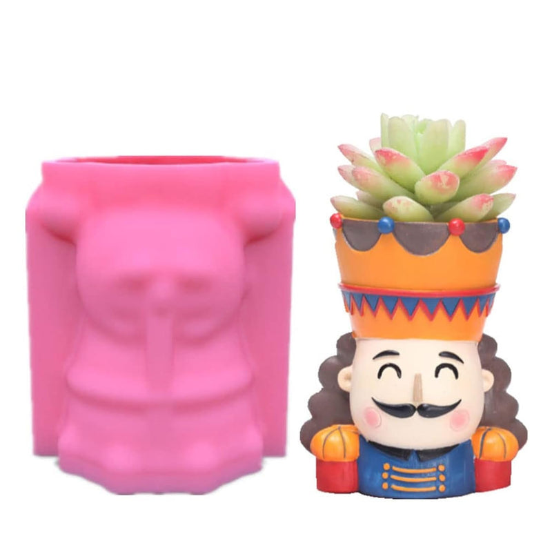 Levostore The King Vase Silicone Moulds, Resin Flower Pot Molds Ceramic Clay P