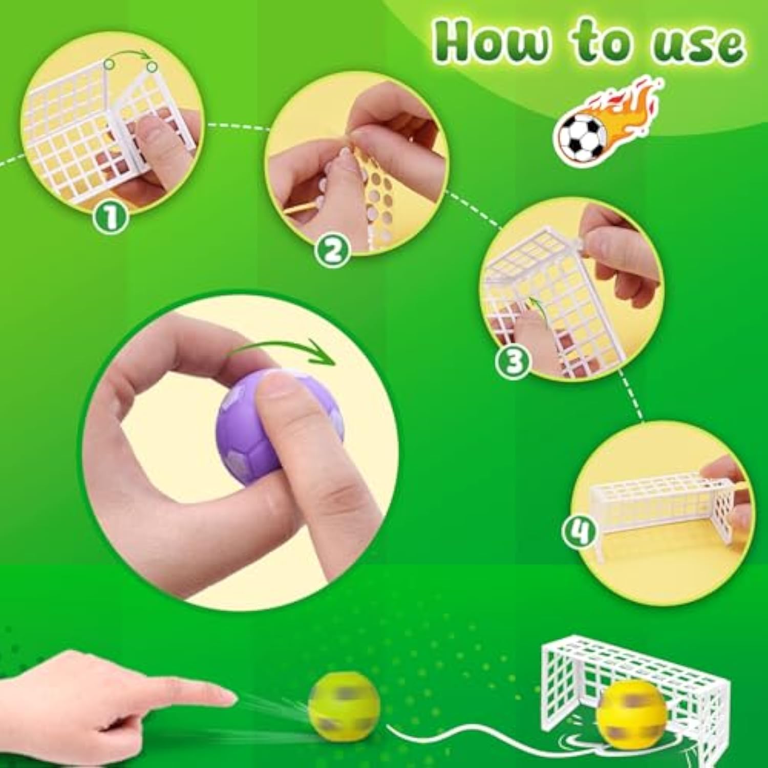 32Pcs Soccer Fidget Spinners With Goal Frame, Soccer Game Set For Kids Party Favors, Stress Relief Toys, For Birthday Classroom Prizes, Goodie Bag Stuffers