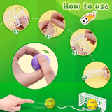 32Pcs Soccer Fidget Spinners With Goal Frame, Soccer Game Set For Kids Party Favors, Stress Relief Toys, For Birthday Classroom Prizes, Goodie Bag Stuffers