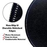 Round Mandala Colorful Design Mouse Pad - 9" Diameter, 3Mm Thick Non-Slip Rubber Base, Stitched Edge - Computer Gaming Desk Accessories For Home Office