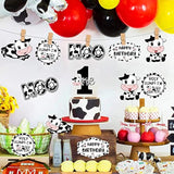 24 Pieces Cow First Birthday Decorations - Holy Cow Im One Centerpiece