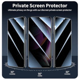 Privacy Screen Protector And Camera Lens Protector For Motorola Moto G 5G 2022, Double Shatterproof Anti-Spy Tempered Glass Film, Private Protection, [Anti-Scratch][9H Hardness], 3-Pack Each