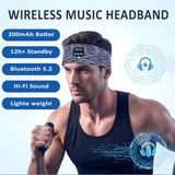 Bluetooth Headphones, Sleep Headphones Headband Wireless For Sleeping Side Sleepers - Adjustable Sleep Headphone, And Bluetooth Headbands For Women Men(Grey)