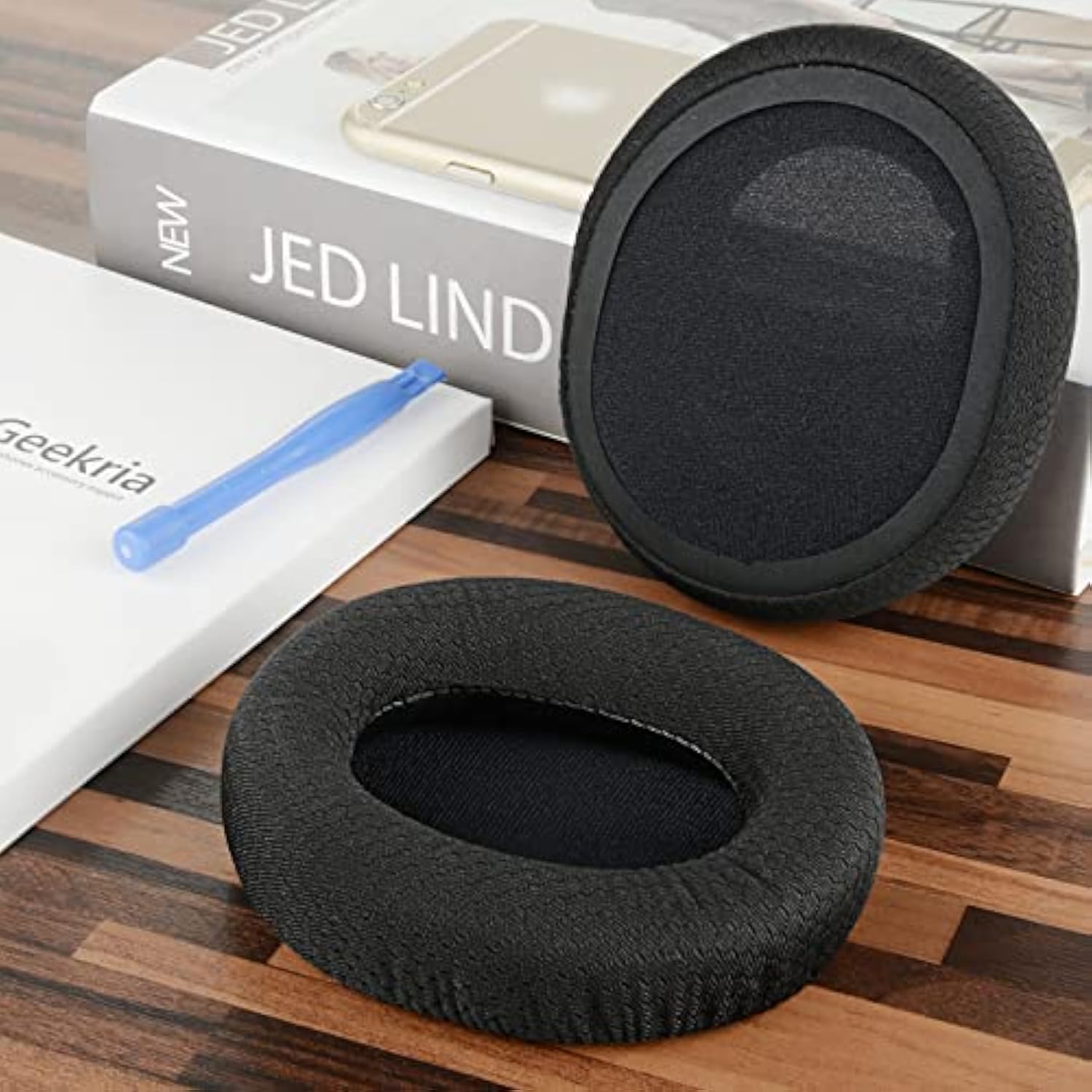 Geekria Comfort Mesh Fabric Replacement Ear Pads for Turtle Beach Stealth 600/500/ 400/300 Headphones Ear Cushions, Repair Parts (Black)