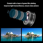 Phone Camera Lens (11 Lenses) Phone Lens Kit, Clip On Fisheye/Macro/Wide Angle Lens Attachment With Travel Case For Iphone 14 13 12 11 Xs X Pro Max Samsung Android Smartphone
