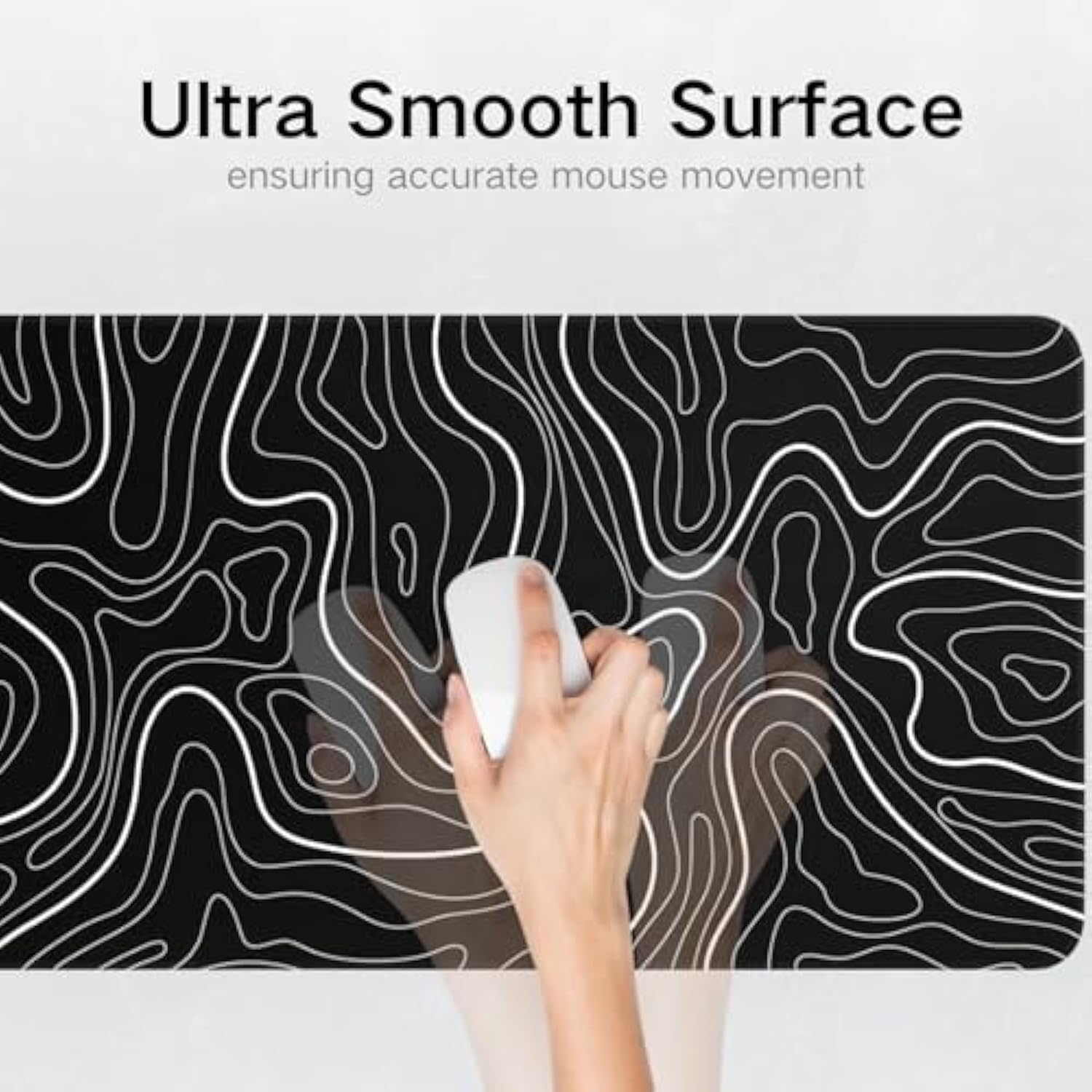 Gaming Mouse Pad, Large Mouse Pad 80 X 30Cm (31.5X11.8X0.12Inches) Mousepad Big Desk Mat With Non-Slip Rubber Base Keyboard Pad For Gaming And Office-Black