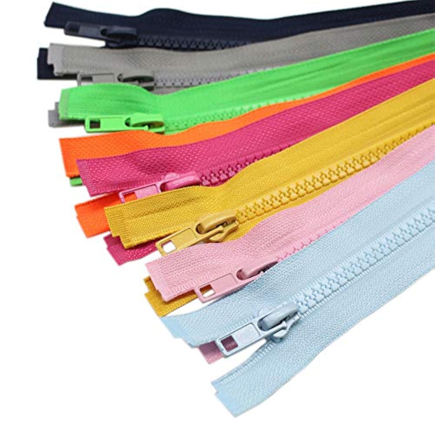 10Pcs 30 Inch (76Cm) Separating Jacket Zippers For Sewing Coat Jacket