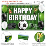 Soccer Party Decorations - 158Pcs Balloon Garland Arch Kit With Happy Birthday Banner