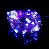2 Pack Multi Color Changing String Lights,Battery Powered Led String Lights With Remote,50Leds 16Ft Silver Wire Lights F