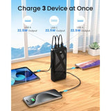 Power Bank 50000Mah 22.5W Fast Charging Portable Charger, Usb C Quick Charge With 3 Outputs & 2 Inputs, Led Display, Huge Capacity External Cell Phone Battery Pack For Iphone, Samsung, Ipad