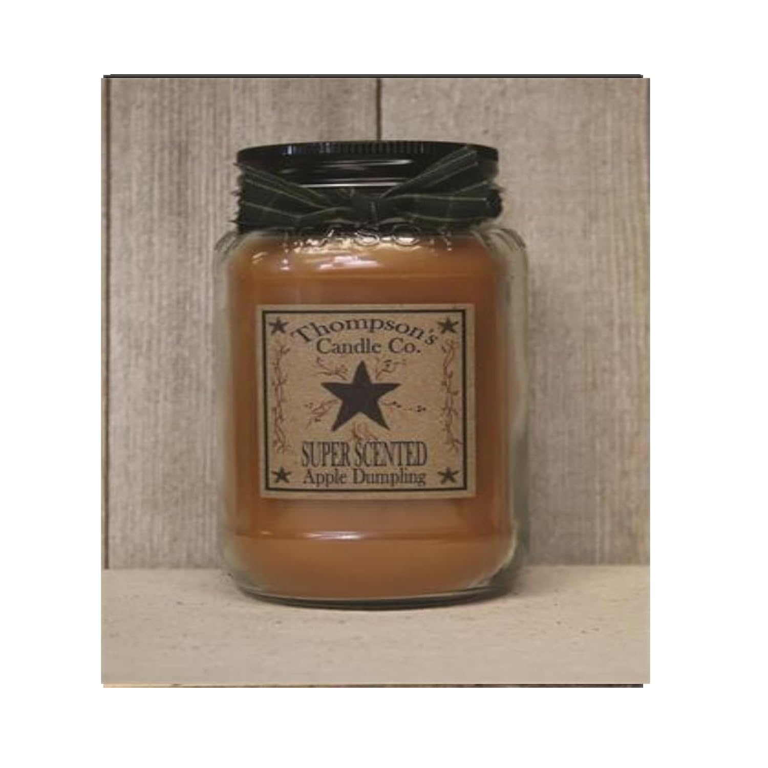 Thompson'S Candle Co Apple Dumpling Mason Jar Candles Large Jar ~ 25 Fl Oz