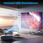 Mini Projector, Portable Outdoor Movie Projector With Tr, 1080P And 200" Supported Small Projector Compatible With Tv Stick, Phone, Ps5, Hdmi, Usb For Home, Bedroom, Gaming, Outdoor Use