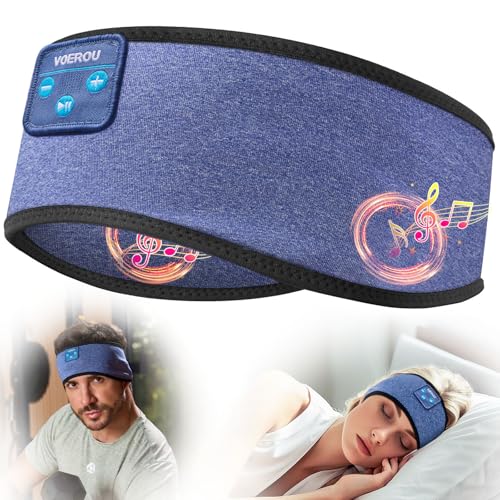 Sleeping Headphones Bluetooth 5.4 Headband, Wireless Music Eye Mask With Hd Stereo Speakers, Headband Headphones For Side Sleepers, Christmas Cool Tech Gadgets Gifts For Men Women Teen Boys