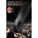 SUPCASE for Samsung Galaxy S21 Ultra 5G Case with Satnd & Belt Clip (Unicorn Beetle Pro), [S Pen Slot] [Military-Grade Protection] Heavy Duty Phone Case Without Built-in Screen Protector, Black