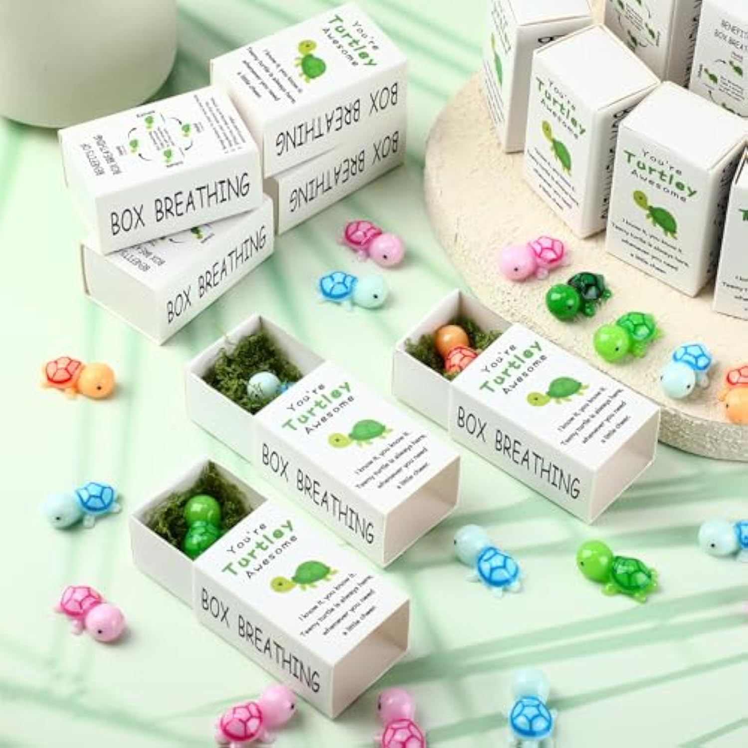 50 Sets Employee Appreciation Gifts Bulk You'Re Turtley Awesome Breathing Box Gifts Team Building Support Inspirational Positive Thank You Party Favor For Employees Staff Coworkers Teacher