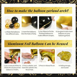 100pcs 60th Birthday Decor Kit – Banner, 60 Balloons, Black & Gold Theme