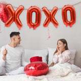 Xoxo Balloons Valentine Balloons Galentines Balloons Valentines Day Mylar Balloons Valentines Day Party Supplies Valentines Photo Props For Valentine'S Day Party Decorations