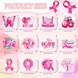 Breast Cancer Awareness Hanging Swirls 24PCS Pink Ribbon Decorations