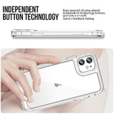 Compatible With Iphone 11 Case: With [Tempered Glass Screen Protector][Built-In 4 Airbags][Not-Yellowing] Military-Grade Shockproof Protective Phone Case For Iphone 11, Crystal Clear
