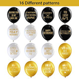 48 Pieces 12 Inches Retirement Balloons Decoration Happy Retirement Supplies Fun Black Gold Latex Balloons For Men And Women Resignation Party Decoration Indoor Outdoor(Black, White, Gold)