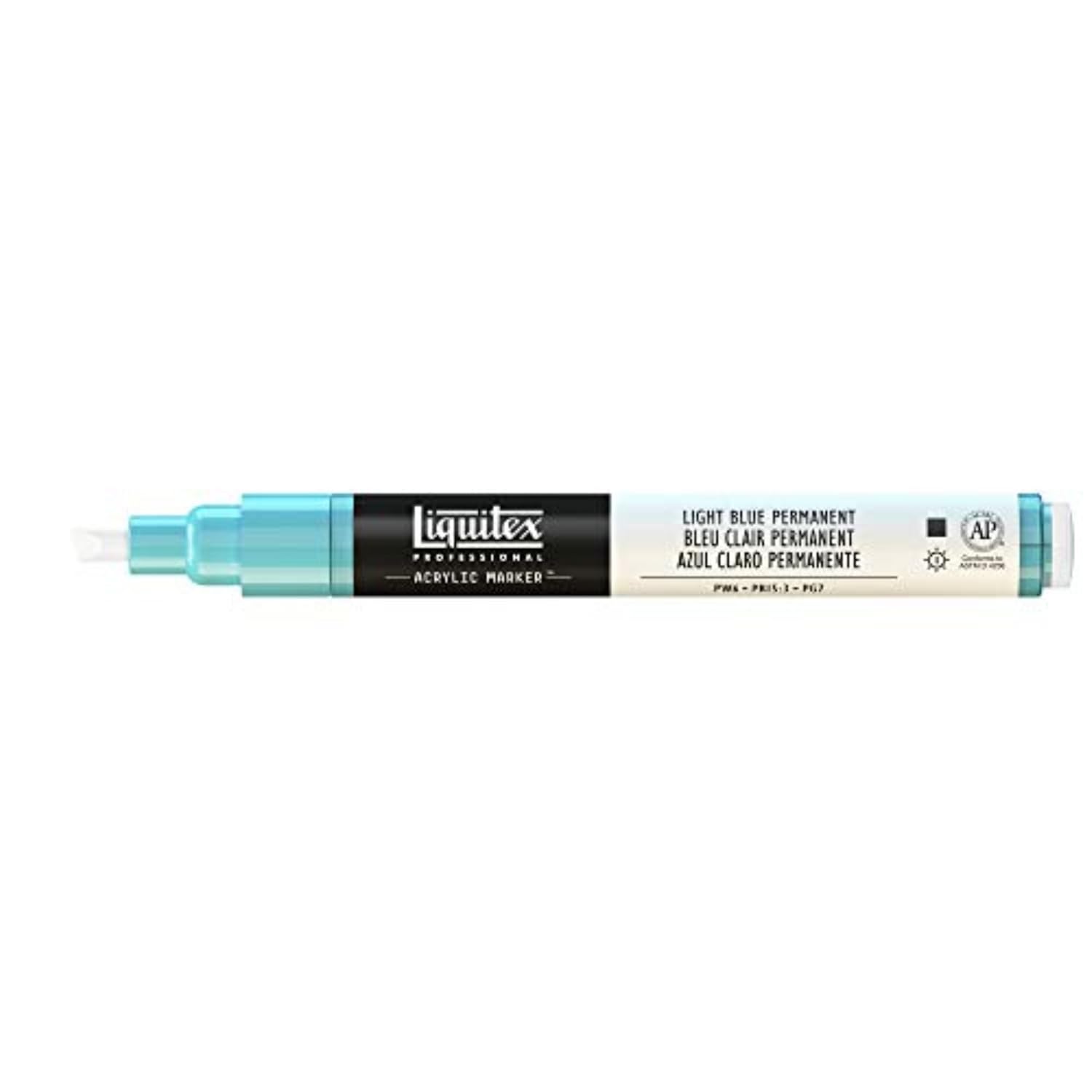 Liquitex Professional Fine Paint Marker, 8mm, Light Blue Permanent