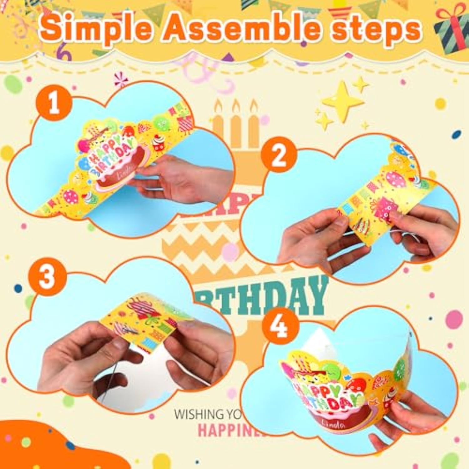 72 Pcs Birthday Crowns For Kids Classroom Colorful Paper Hats Happy Birthday Badge Stickers Teacher Classroom Birthdays Gifts For Students School Party Favors Supplies