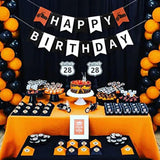 Motorcycle Birthday Banner Harley Inspired Party Decoration