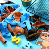 36 Pcs Bear Baby Balloons Latex Bear Balloons Blue Brown Baby Balloons We Can Bearly Wait Balloons Party Decorations For Memorable Baby Shower Gender Reveal, Birthday Party Supplies