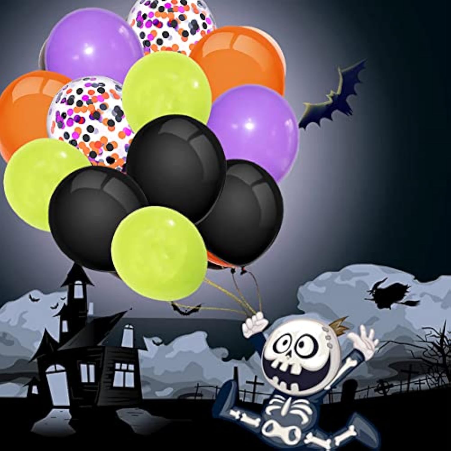 Halloween Latex Balloons Black Orange Green Inflatable Toys for Halloween Party Supplies