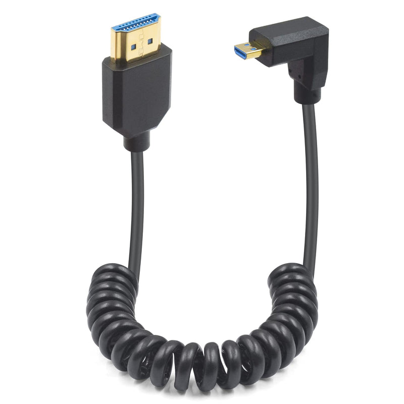 8K Micro Hdmi To Hdmi Cable, Extreme Slim Hdmi To Micro Hdmi Cable, 90 Degree