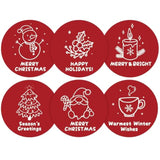 120Pcs Christmas Gift Stickers - Red Merry Christmas Stickers, 2Inch Happy Holiday Envelope Seals For Gift Wrapping, Cookie Bags, Xmas Party Supplies, Small Business Packaging