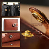 120 Set Leather Snap Fasteners Kit, 12.5Mm Metal Button Snaps Press St