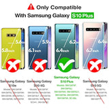 Case For Galaxy S10 Plus, Crystal Clear Designed Shockproof Protection Phone Case, Transparent Hard Pc Back Flexible Tpu Sleek Light And Durable Cover For Samsung Galaxy S10 Plus