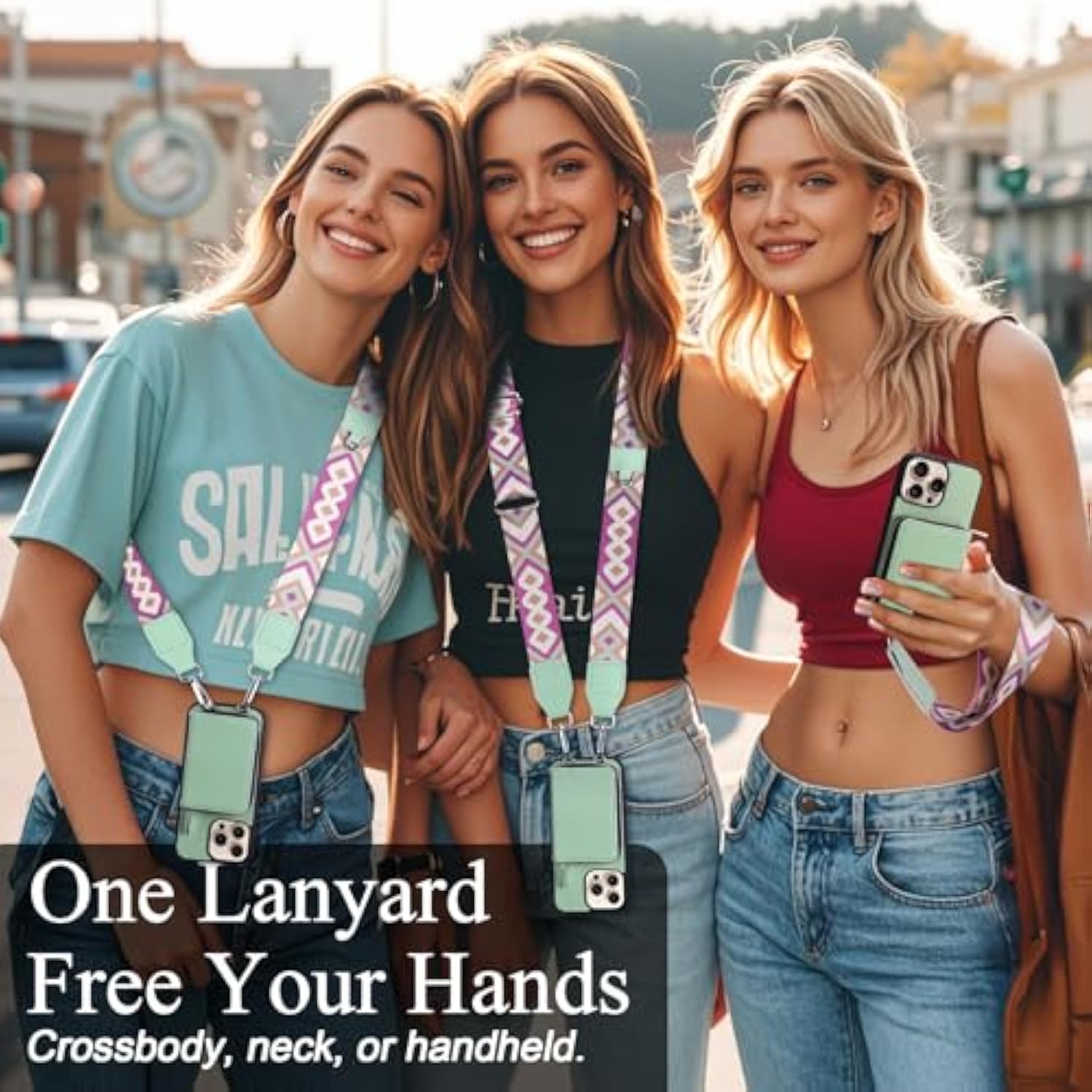 Wallet Case For Iphone 16 Pro Max, Rfid Blocking Pu Leather Crossbody Phone Purse With Card Holder, Zipper Pocket, Wrist Strap & Adjustable Lanyard For Women 6.9" 5G,Green