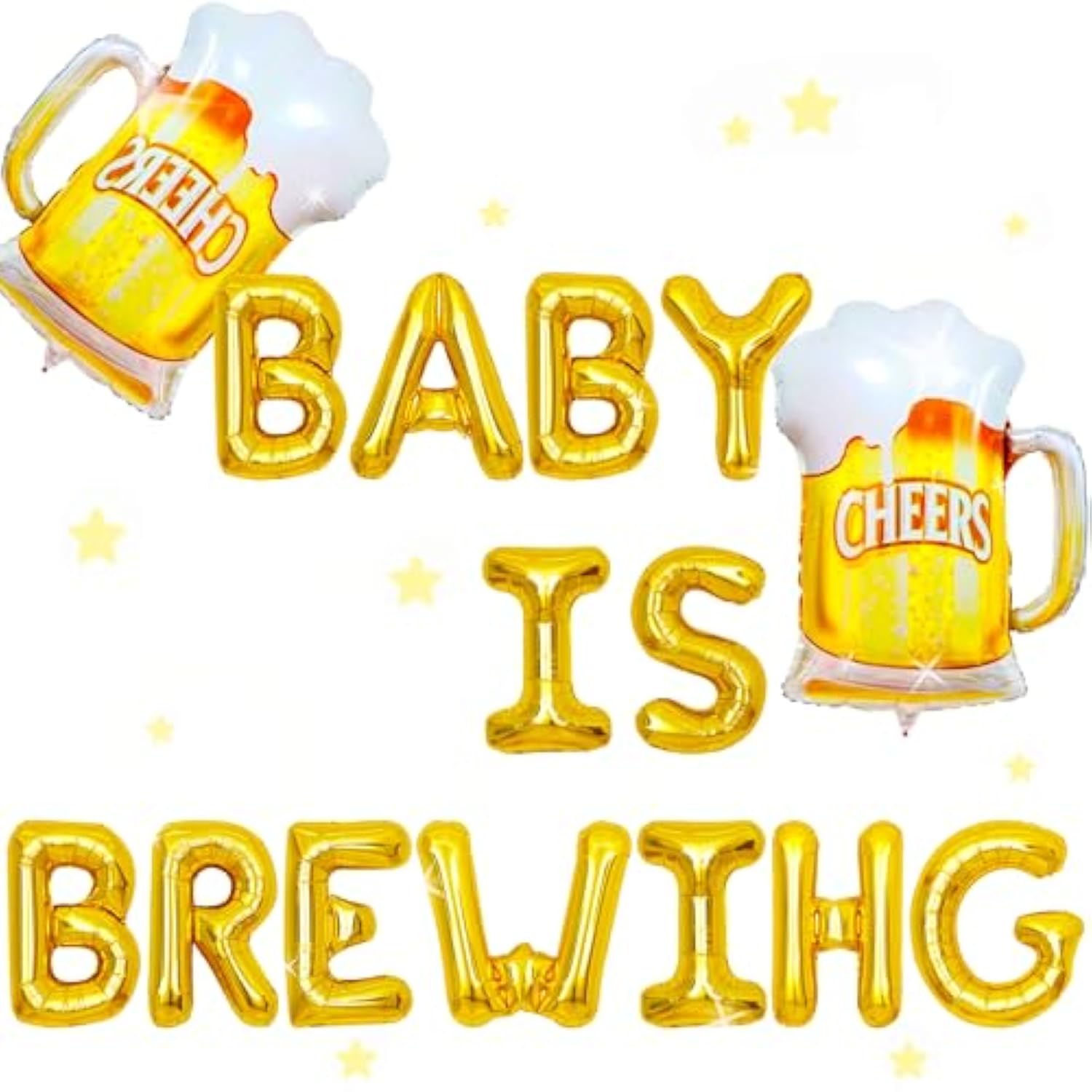 Baby is Brewing Balloons & Banner - Baby Shower, Gender Reveal Decor
