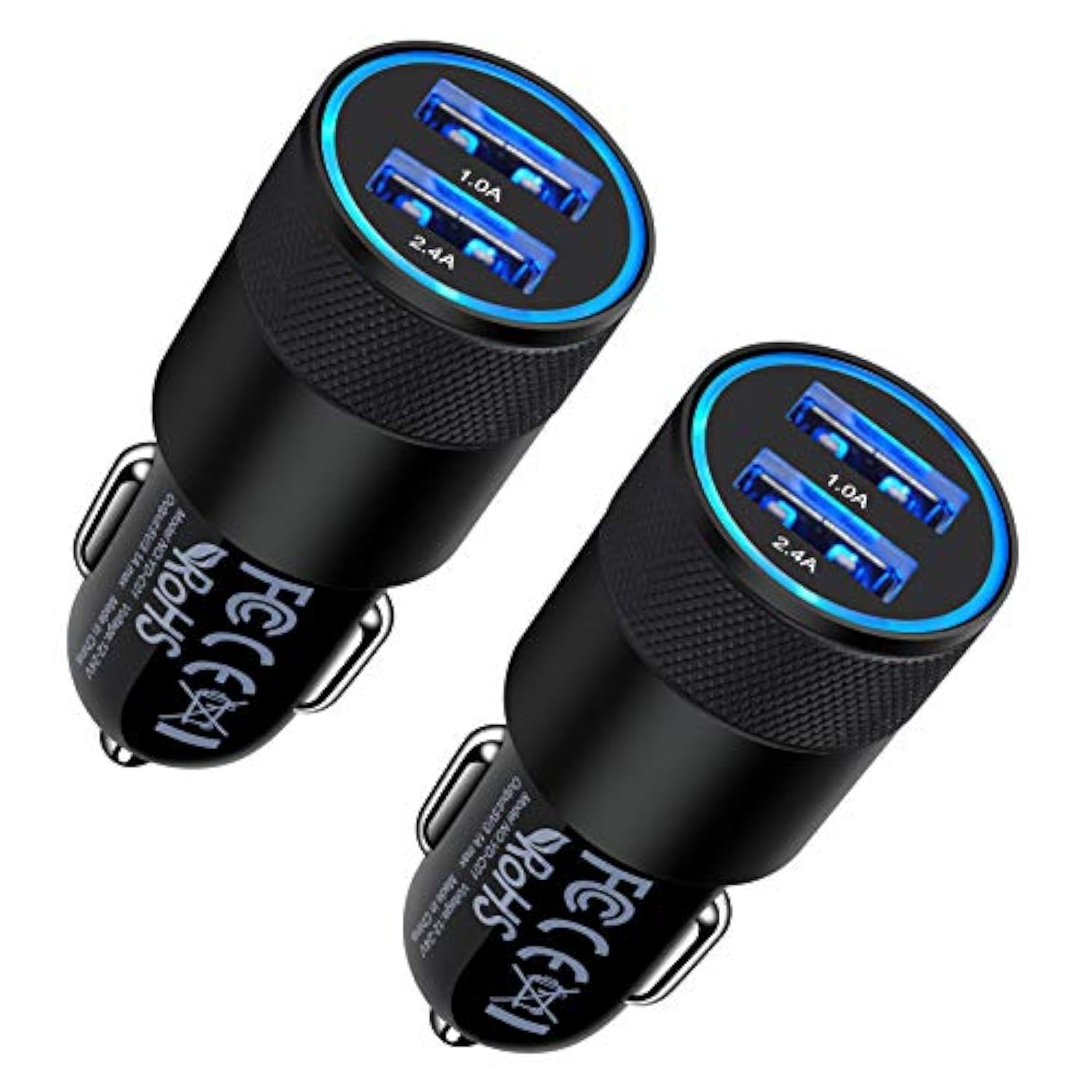 Fast Car Charger, 2Pack 3.4A Fast Charging Car Adapter Dual Port Cigarette Lighter Usb Charger For Iphone 16E 16 15 14 13 12 11 Pro Max Se Xr Xs X 8 7 Plus,Samsung Galaxy S25 S24 S23 S22 S21 S20 A56