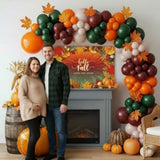 Fall Balloon Arch Kit: Thanksgiving Maple Leaf Party Decor