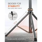 71in Aluminum Phone Tripod Stand with Wireless Remote for iPhone and Android