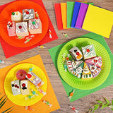 240-Piece Rainbow Party Tableware Set - Plates, Napkins, Cups for 60 Guests