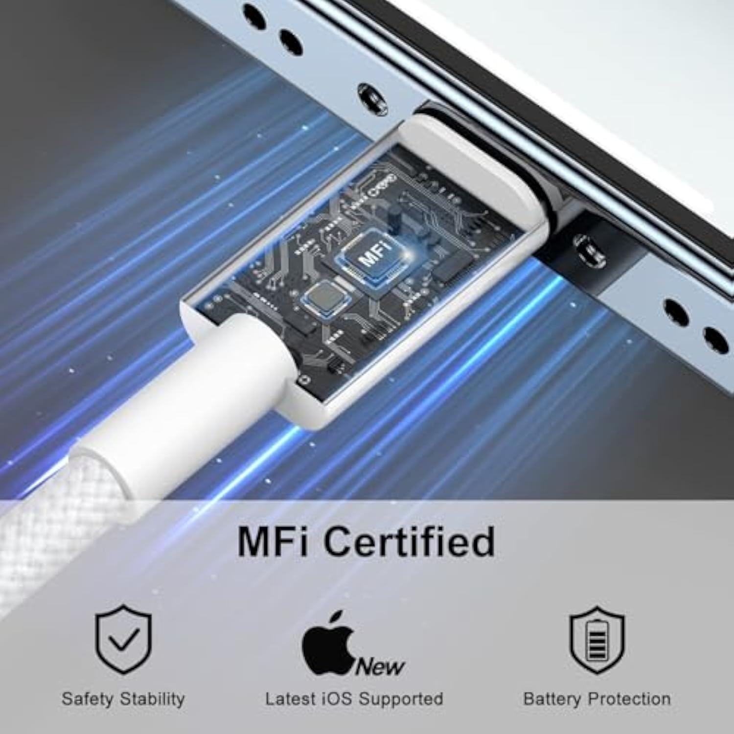 Apple Mfi Certified Usb C To Lightning Cable, 6Ft Carplay Cable High Speed Data Transfer Fast Charging Otg Cord For Iphone 14 13 12 11 Pro Max Xs Xr X 8 7 6S 6 Plus Se 5S 5C Ipad Mini Air Pro (6Ft)