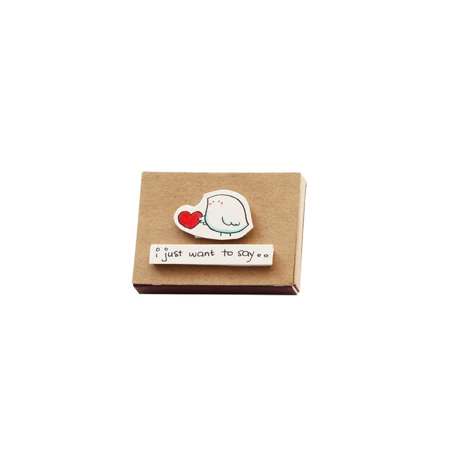 Cute Love Card, Anniversary Card, Handmade Valentine Gift Box- Surprise Gift For Herfor Him, I Love You Matchbox Card, I Just Want To Say I Love You