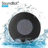 Waterproof Shower Speaker HD Water Resistant Bluetooth Handsfree Portable with Loud Clear Sounds 6+hrs of Playtime, Wireless Suction Cup Small