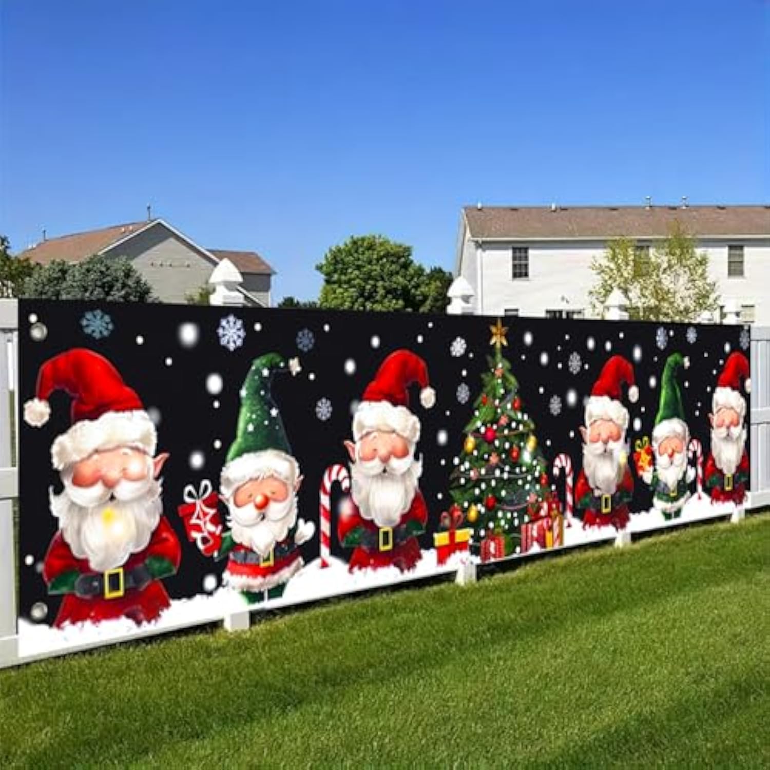 Merry Christmas Large Banner Scroll Streamer Banner Festive Winter 79X18 Inch Wonderland Wall Decor Home Office Party Supplies Slogan Banners Decration Scroll Gift For Girls Boys