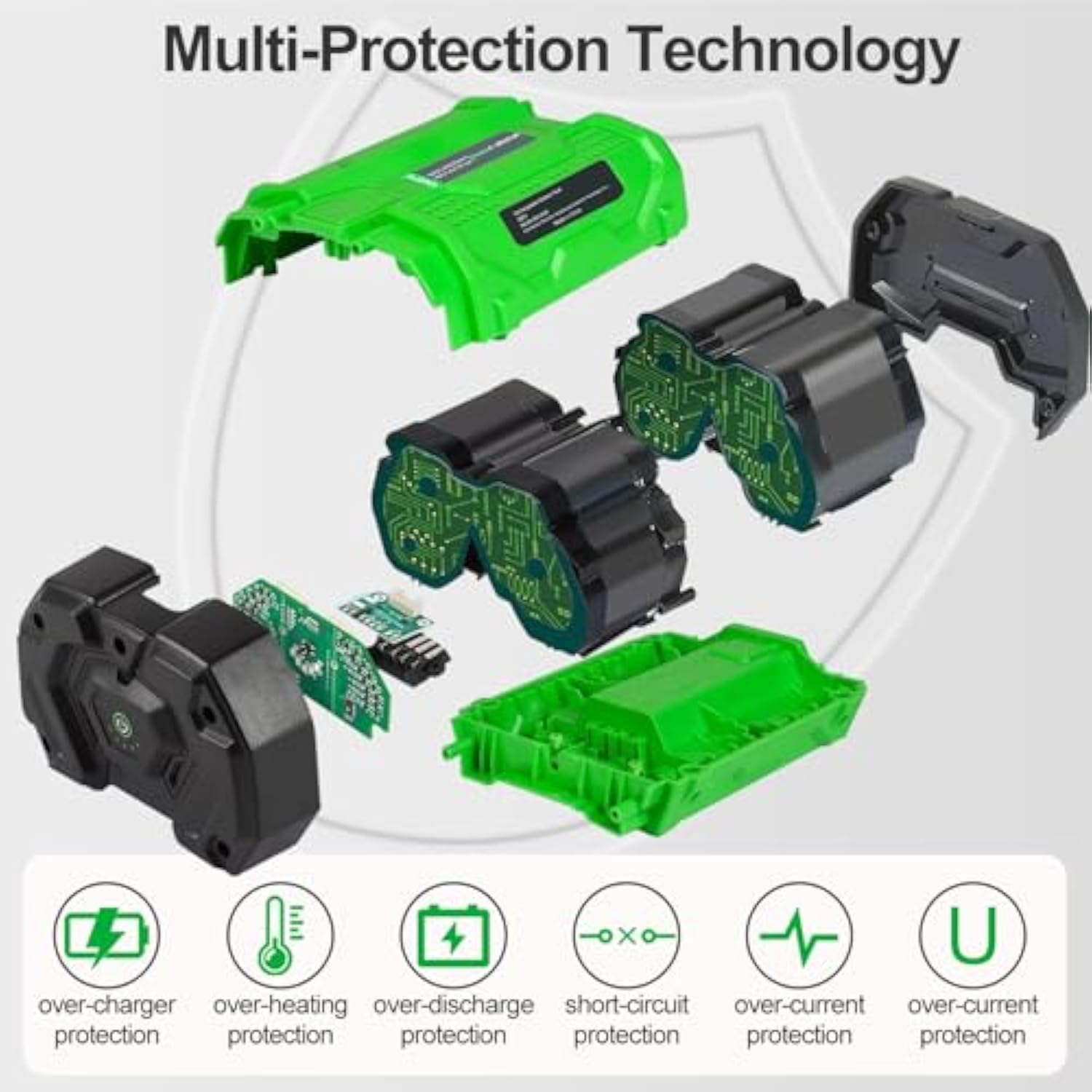 Replacement For Ego 56V Battery 5.2Ah Ba2800 Ba4200 , Compatible With All 56 Volt Cs1604 Cs1804 Cs1403 Ht2400 Lb6504 Lb5804 Lb6500 Lb4800 Hta2000 Ph1400