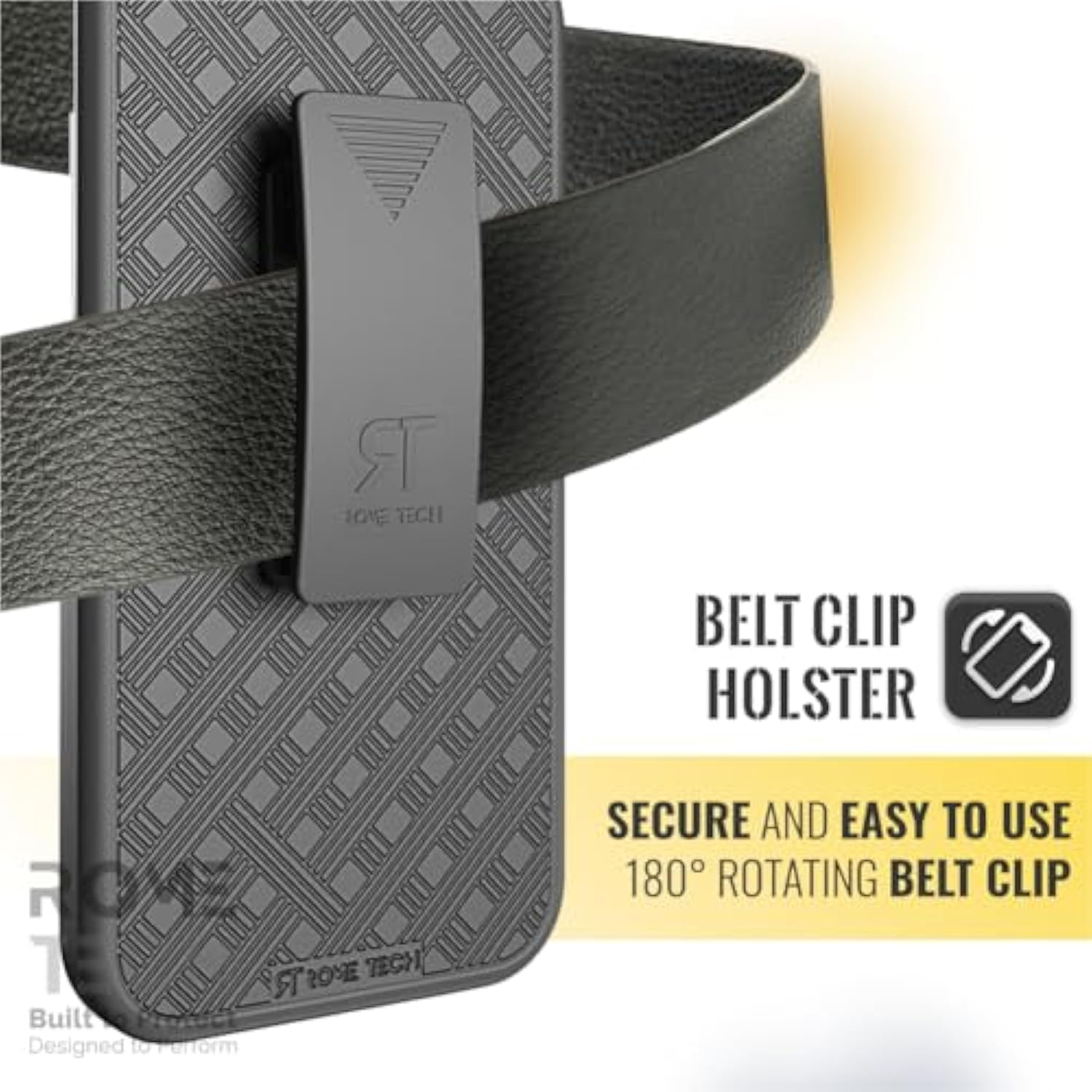 Designed For Google Pixel 9 Case With Belt Clip Holster - Kickstand Cover Phone Case - Black