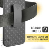 Designed For Google Pixel 9 Case With Belt Clip Holster - Kickstand Cover Phone Case - Black