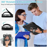 Case For Ipad 10.2 2021 9Th Generation : Military Grade Silicone Shockproof He