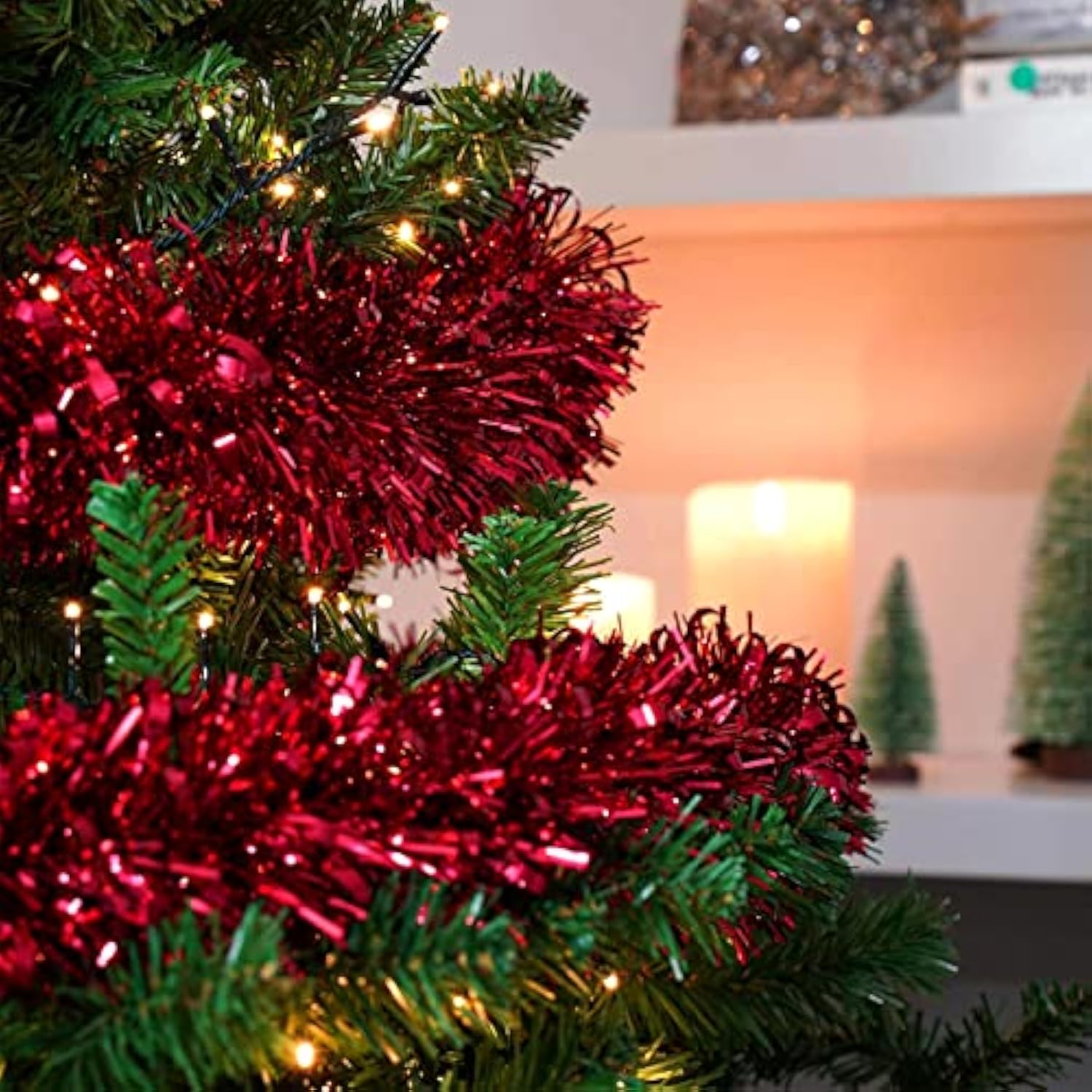 25 Feet Valentine'S Day Foil Fringe Garland Metallic Tassle Banner Wal